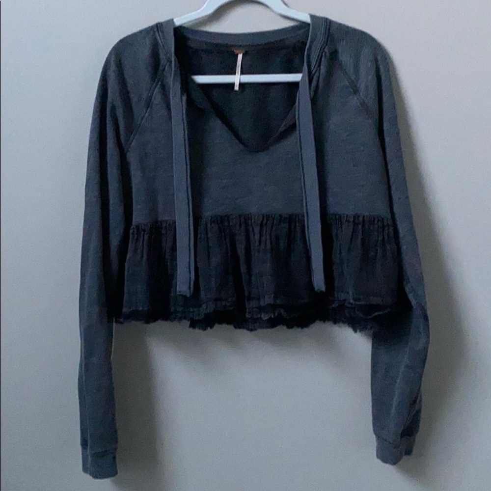 Free People cropped sweatshirt